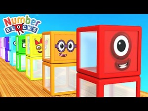 Counting Numberblocks Glass colourfull | Learning Numbers 1 to 100 for Kids