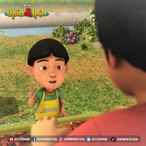Mula-mula memang malu, tapi lama-lama nanti biasalah. Lagipun nak berniaga mana boleh malu! Tengok macam Mail, rajin berniaga baru boleh untung~! #UpinIpin #Mail | Upin & Ipin