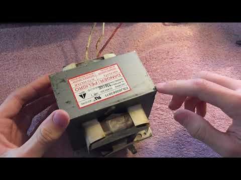 Microwave Oven Transformer Instructional Video - Anatomy, Measurements, and Demonstration