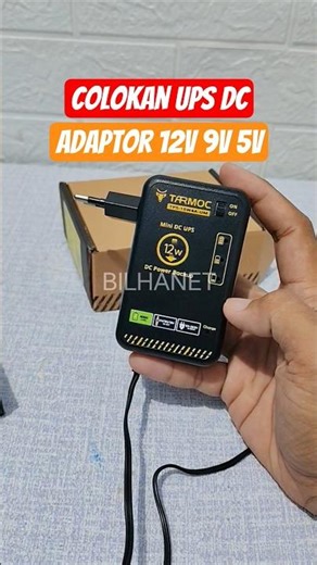 Tarmoc TPS-15W4A-UM Backup UPS Mini Wall Plug 5v 9v 12v Baterai 4000 mAh