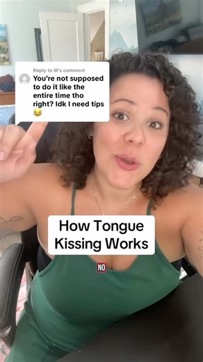 Allora Dannon Campbell on Instagram: "I hear so many questions around tongue kissing, how it works, is it necessary to use tongue to have a steamy makeout… so let’s talk about it! ➡️ How do you feel about tongue/french kissing? 😘 #latebloomer #dating #kissing #intimacy #makeout"