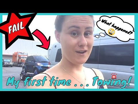 SMART CAR TRAILER for RV | FIRST TIME TOWING my Smart Car