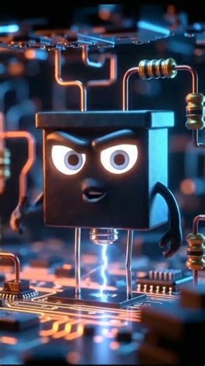 Transistor Ka Kamal ⚡ | Signal Ko Power Banata Hai 🤯 #aianimation #robot #memes