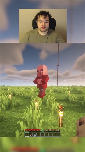 Killing an vindicator unarmed in minecraft day 13 #shorts #viralshorts