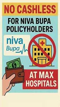 Big Shock! Niva Bupa Policyholders Lose Cashless Facility at Max Hospitals #nivabupa