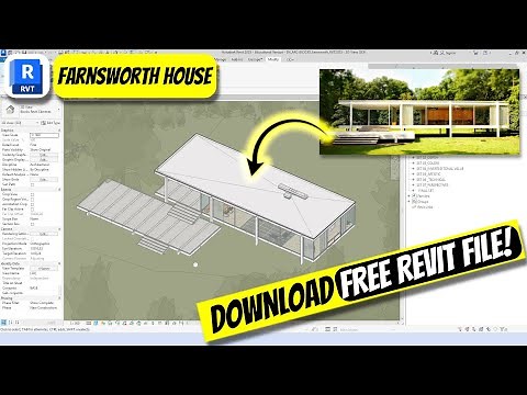 FREE Download | Farnsworth House Revit File & Fix Missing Textures Tutorial
