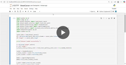 During my internship at System Tron, I worked on an exciting Machine Learning project focused on Breast Cancer Prediction. 🔍 Objective: To build a predictive model that classifies whether a tumor… | Poornitha Poojary