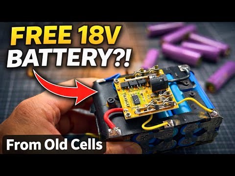 I Turned Old Batteries into an 18V Power Tool Battery – Insane Result!