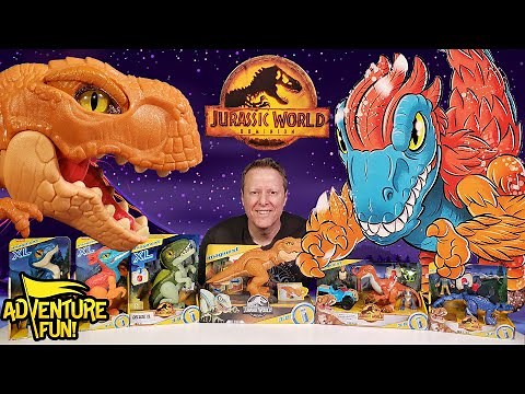 Jurassic World Dominion Dinosaur Imaginext Toy Action Figures T-Rex & Pyroraptor AdventureFun!