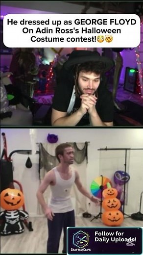HE WORE A GEORGE FLOYD Costume for Adin Ross Halloween Contest 😳 (Goes WAY Too Far) #adinross