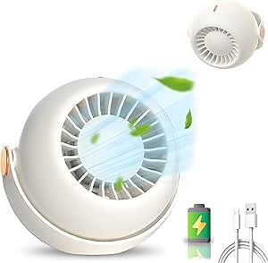 USB Desk Fan Portable Table Fan with 3-Speed Strong Aairflow,180° Rotatable Mini Table Fan, Small Fan for Bedroom Desk Office Outdoor Travel