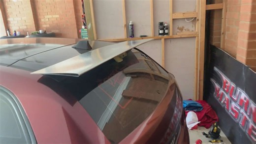 Starting fabrication on a custom drag racing wing for the wagon