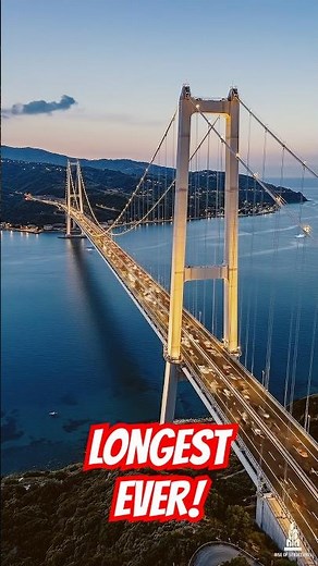 Building the World's LONGEST Suspension Bridge! 🌉🏗️
