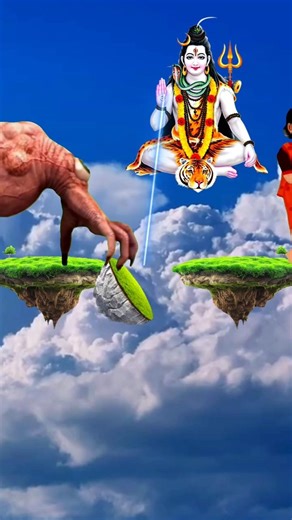 Mahadev 🔱🌺 Bhoot wala video vfx magic cartoon | har har mahadev 🙏 Shiv Tandav #indonesia #ytshorts