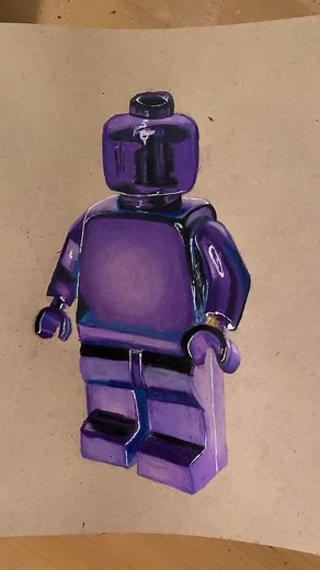 Lego Art Drawing: Creative Lego Guy TikTok