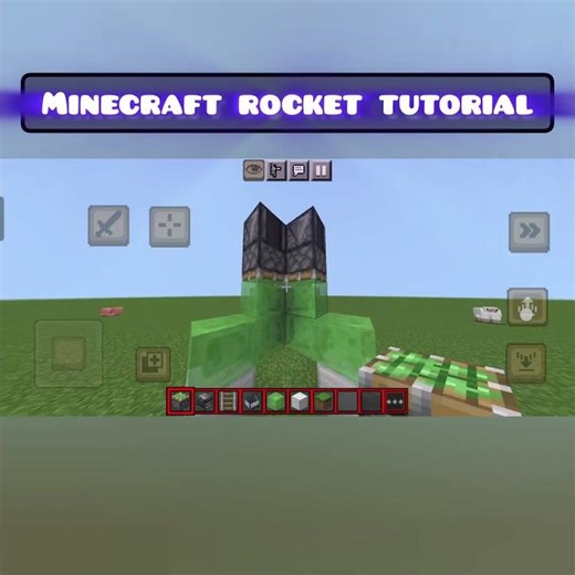Minecraft rocket tutorial 🤯 #minecraft #gaming #phonk