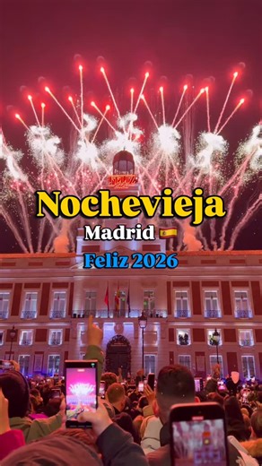 Viajar con Ramón 🏕️🏖️ Travel with Ramón on Instagram: "No hay vibras como las de Madrid en Nochevieja. 🍇🥂 12 uvas, 12 deseos y una ciudad que brilla más que nunca. ¡Feliz 2026 a todos! 🎆 There is no energy quite like midnight at Puerta del Sol. 🍇🥂 12 grapes, 12 wishes, and a city that knows how to celebrate. Adding this to the core memory bank. Happy 2026! 🎆 #madrid #puertadelsol #visitmadrid #newyear2026 #nochevieja"