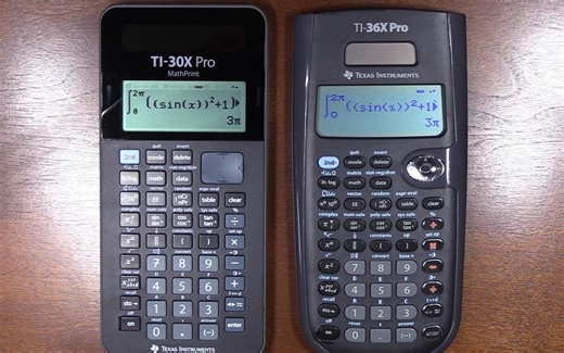 科学计算器 TI-30X Pro MathPrint / TI-36X Pro 对比评测