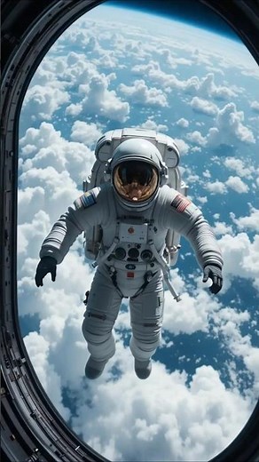 Astronaut Floating in Outer Space 🌌🚀