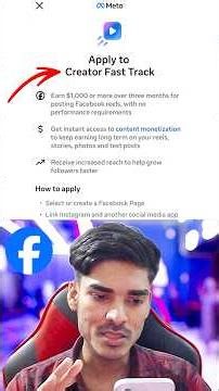 Facebook Creator Fast Track 🤑 How to Apply Creator Fast Track #shorts #creatorfasttrack #facebook