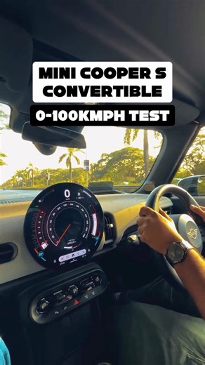 0 to 100kmph in Mini Cooper Convertible!