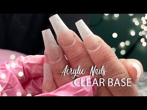 How To Apply Nail Tips And A THIN Clear Acrylic Base Before Your Acrylic Design
