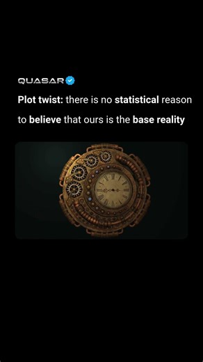 You are statistically more likely simulated than physicall original.