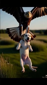 Bald Eagle Attacks Puppy