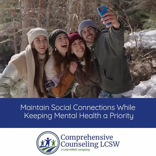 Connection is essential, but so is your peace of mind. 💚 During busy or stressful times, it’s okay to set limits, take breaks, and prioritize your well-being. At Comprehensive Counseling, our licensed professionals can help you build healthy connections and maintain balance — so you can thrive socially and emotionally. 🌿 Find your balance. Reach out to start your journey toward mental wellness today. #mentalhealth #therapy #support #wellness #nyc #behavioralhealth #mindfulness | Comprehensive 