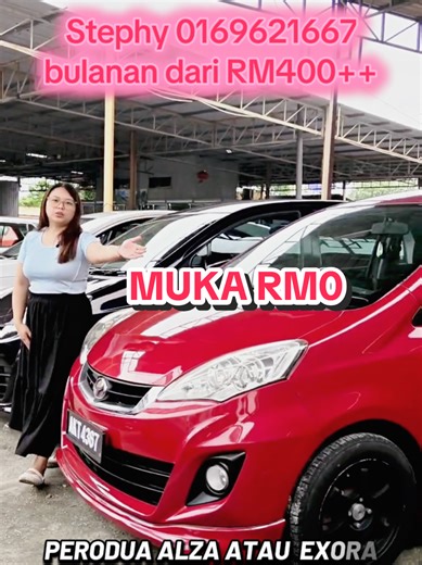 PERODUA ALZA/EXORA BULANAN RM400 WhatsApp 📱👇 STEPHY 0169621667 #keretacantik #fypシ #alza #exora #keretajb