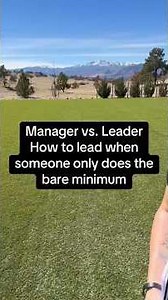 How to lead when someone only does the bare minimum like a leader not a manager 🙌🏻🔥 #management