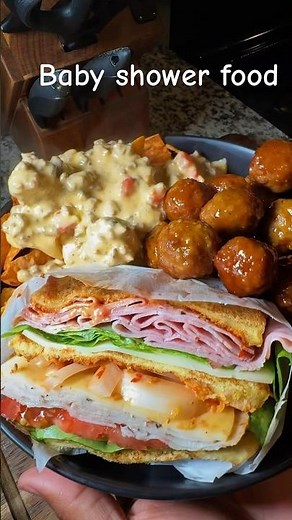 Baby Shower food for Dinner #recipe #dinner #food #dinnerideas #foodie #cooking #cookingdinner #fypp
