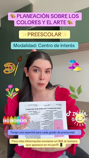 Planeación Sobre Colores y Arte para Preescolar