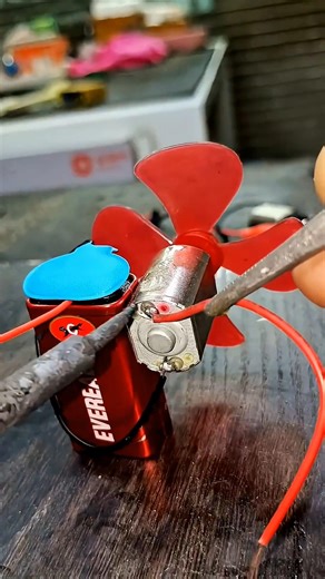 simple water controlled dc motor fan project / hw battery motor #dcmotor