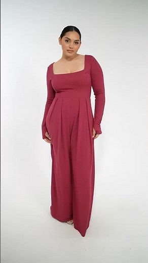 Square Neckline Built-In Shaping Jumpsuit from Shapellx