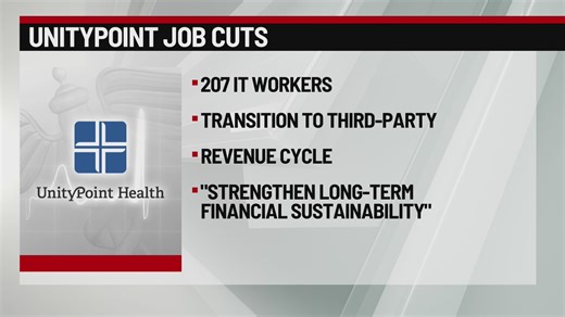 Over 200 jobs being eliminated at UnityPoint Health