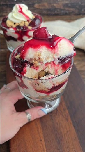 Cherry Cheesecake Parfait - Easy Dessert Idea!