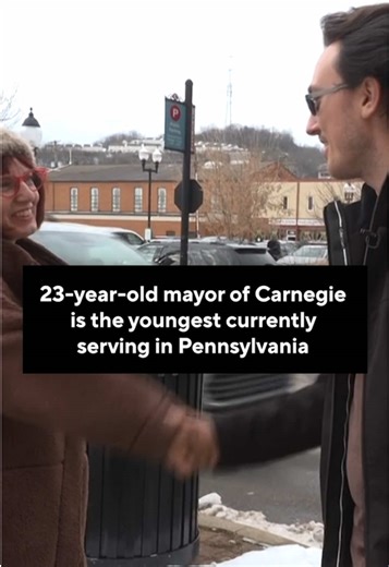 Carnegie's new mayor is making history: Sam Bigham, who turns 24 years old next week, is the youngest ever to serve the borough and the youngest currently serving in #Pennsylvania. In his short life, he's already had his share of experience working in different levels of government. He's spent time as a junior councilperson in Carnegie and interned for the borough and state Rep. Anita Kulik.