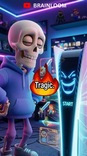 PS5 Just ROASTED a Skeleton 💀😂 #shorts #ps5 #playstation #usa #animation #trending #funny #ytshorts