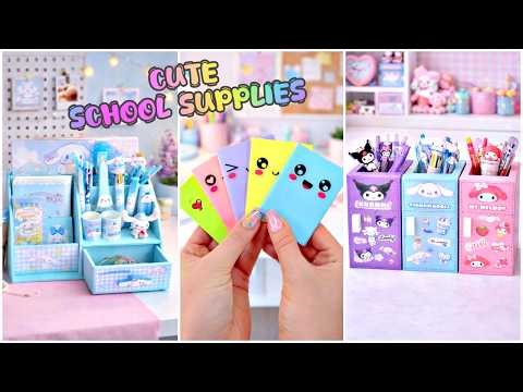 STOP Using Boring School Supplies! 🎀 DIY Aesthetic Stationery: Organizers, Mini Notebooks & More!