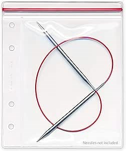 StoreSMART - Top Side Zipper Case for Your Circular Knitting Needles - 100-Pack - 5" x 6 1/2" - R3331-KNIT-100