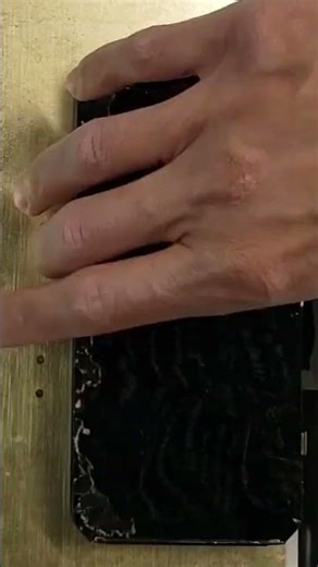 Apple iPhone XR screen damage cleaning residue