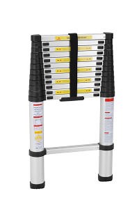 [Hot Item] Foldable Aluminium Telescopic Ladder with 12 Steps Multi-Purpose Ladder