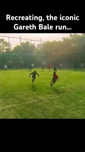 Recreating, the iconic Gareth Bale run .￼