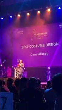 Winning Best Costume Design for Snow White at the UK Pantomime Association Awards