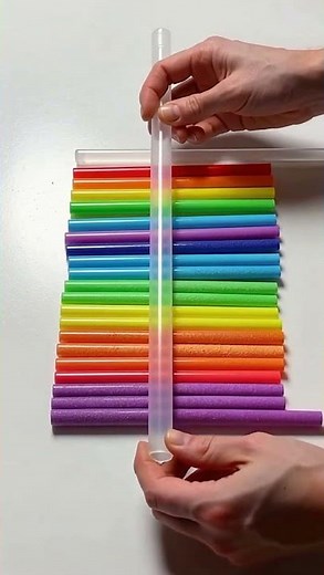 AI ASMR : colorful jelly straws being snapped rhythmically