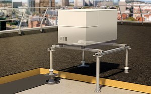 Sherpal F : Structure support pour équipements techniques (moteur de VMC, CTA ou autres), en toiture-terrasse.