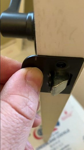 How to install door knob latch strike plate