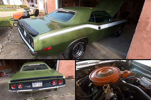 Triple-Green 1972 Plymouth Barracuda Doesn't Need a HEMI To Shine