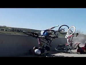 Interview with Cyclist who crashes & almost falls 30 feet off of a bridge! What Happened?